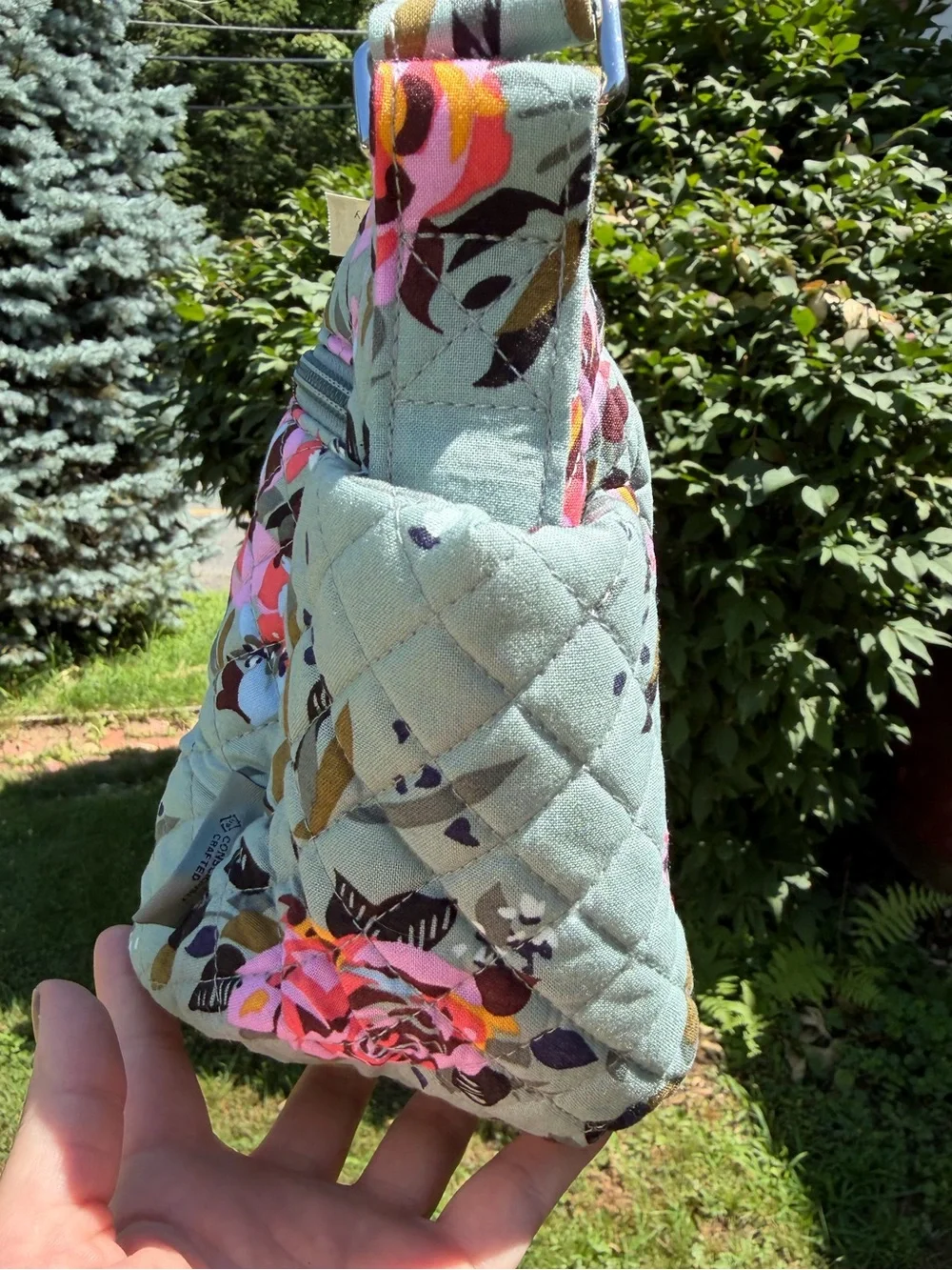 Vera Bradley On the Go Crossbody Rosy Outlook NWT Quilted Floral Shoulder Bag